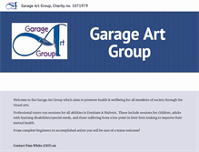 Tablet Screenshot of garageartgroup.com